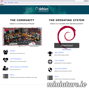 debian.org网站缩略图