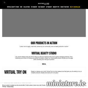 maybelline.com网站缩略图