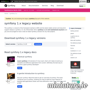 symfony-project.org网站缩略图