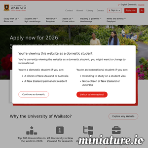 waikato.ac.nz网站缩略图