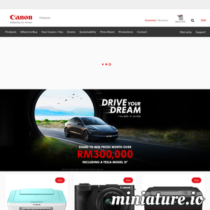 www.canon.com.my网站缩略图