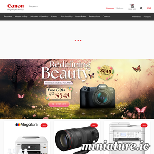 www.canon.com.sg网站缩略图