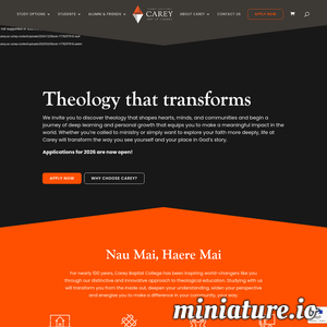 www.carey.ac.nz网站缩略图