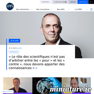 www.cnrs.fr网站缩略图