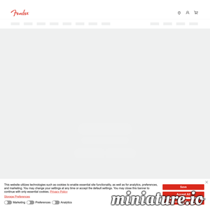 www.fender.com网站缩略图