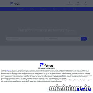www.forvo.com网站缩略图