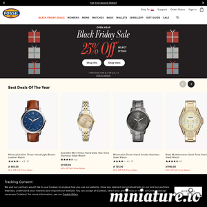 www.fossil.com网站缩略图