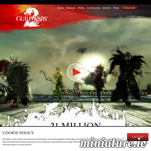 www.guildwars2.com网站缩略图