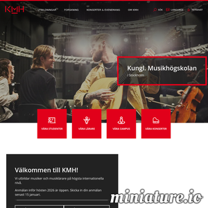 www.kmh.se网站缩略图
