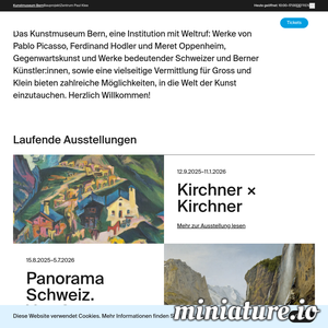 www.kunstmuseumbern.ch网站缩略图