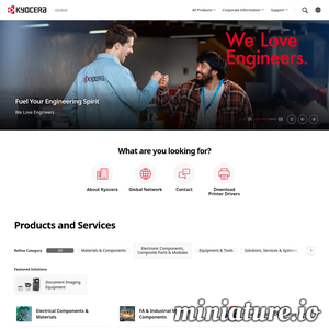 www.kyocera.com网站缩略图
