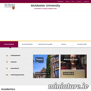 www.mcmaster.ca网站缩略图