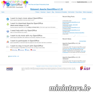 www.openoffice.org网站缩略图