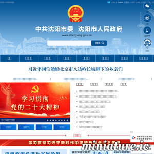 www.shenyang.gov.cn网站缩略图