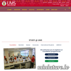 www.ums.edu.my网站缩略图