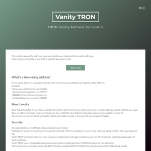 vanitytron.pro