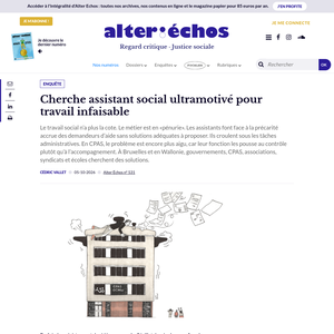 Cherche assistant social ultramotivé pour travail infaisable
