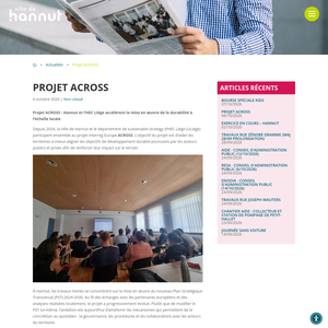 Hannut - Projet ACROSS