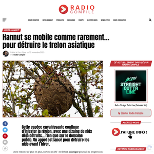 Hannut se mobile comme rarement… pour détruire le frelon asiatique