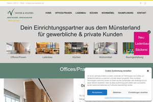 Vorschaubild der Homepage von Winter & Wulfers GmbH