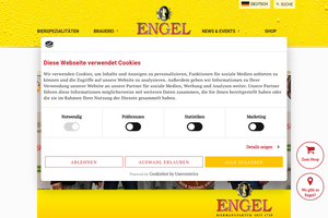 Vorschaubild der Homepage von Biermanufaktur Engel GmbH & Co.KG