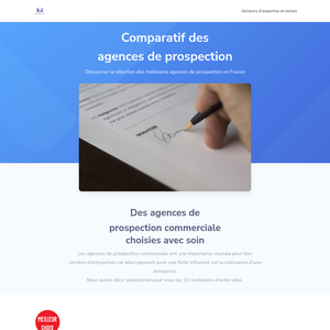 Aperçu de Comparatif Agence Prospection