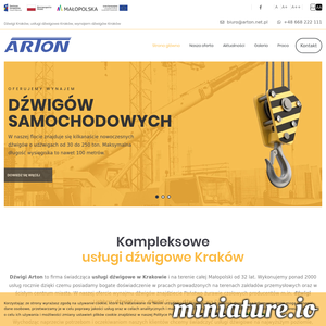 Miniatura Usługi podnośnikiem koszowym Kraków arton.net.pl