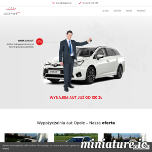 Miniatura Wypożyczalnia samochodów Depart depart.pl