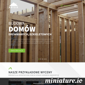 Miniatura Budowa domów drewnianych szkieletowych domy-szkieletowe.com.pl