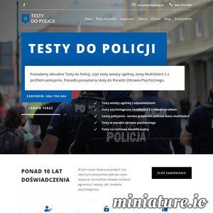 Miniatura Testy do policji z odpowiedziami 2010 Rekrutacja do policji testydopolicji.com.pl