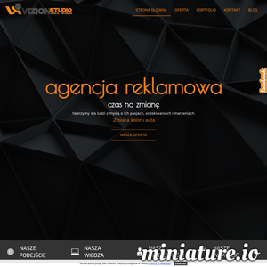 Miniatura agencja reklamowa Warszawa, druk reklamowy Warszawa, vizionstudio.pl