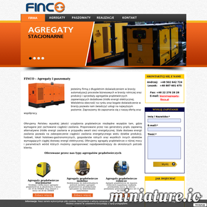 Miniatura Agregaty prądotwórcze – FinCo www.agregaty-finco.pl