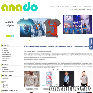 Miniatura ANADO producent odzieży reklamowej, artykuły reklamowe oraz gadżety www.anado.pl