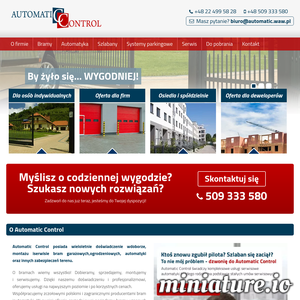 Miniatura AUTOMATIC CONTROL – Bramy i ogrodzenia www.automatic.waw.pl