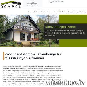 Miniatura DOMPOL, domy z drewna, domki drewniane, domy rekreacyjne www.dompol-domyzdrewna.pl