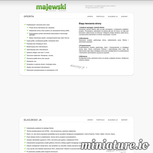 Miniatura Majewski – Tworzenie i projektowanie stron, strony www Wrocław www.e-majewski.pl