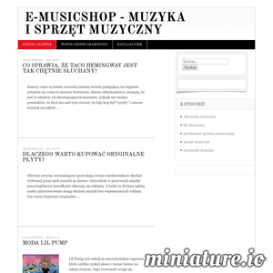 Miniatura Sklep muzyczny www.e-musicshop.pl
