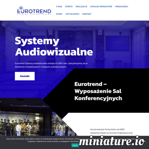 Miniatura Audiowizualne systemy www.euro-trend.pl
