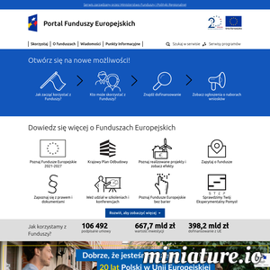 Miniatura Dotacje unijne www.funduszeeuropejskie.gov.pl