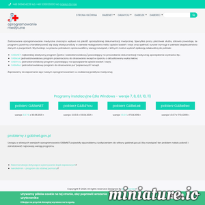 Miniatura GABeNET – oprogramowanie dla gabinetów lekarskich www.gabenet.pl