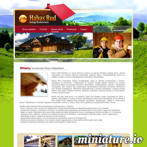 Miniatura Habasbud – domy z bali, drewna, domy szkieletowe, altany, wiaty www.habasbud.pl