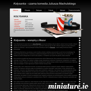 Miniatura Machulski www.kolysankafilm.pl