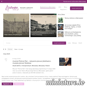 Miniatura Kultura koncerty wydarzenia kulturalne kino Warszawa – imprezy informacje o www.kulturalnie.waw.pl