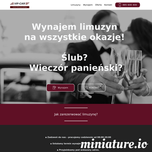 Miniatura Limuzyna do Ślubu wynajem Limuzyny Śląskie www.limuzyny.net.pl