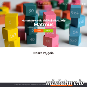 Miniatura MATMUS – Profesjonalne kursy maturalne i korepetycje z matematyki w Lublinie. www.matmus.pl