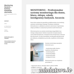 Miniatura Systemy Alarmowe, Monitoring www.maziak.szczecin.pl