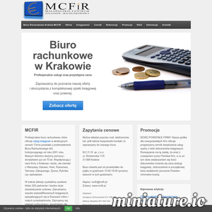 Miniatura MCFiR Kraków – obsługa księgowa www.mcfir.pl