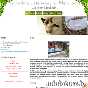 Miniatura Przychodnia Weterynaryjna-Meridianvet www.meridianvet.pl