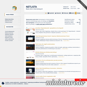 Miniatura Katalog Stron NetLista.pl – Internetowa Lista Stron www.netlista.pl