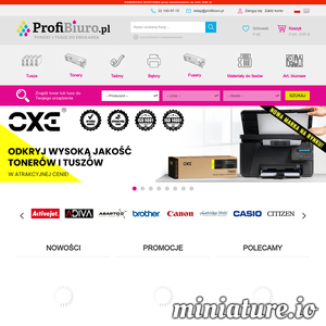 Miniatura Tonery i tusze do drukarek. Profibiuro.pl www.profibiuro.pl